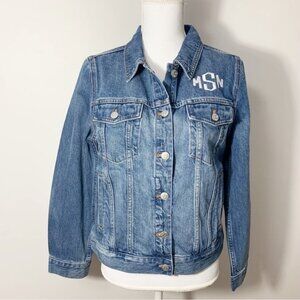 NWT Madewell Classic Blue Denim Button Jacket Style MD243 Size L